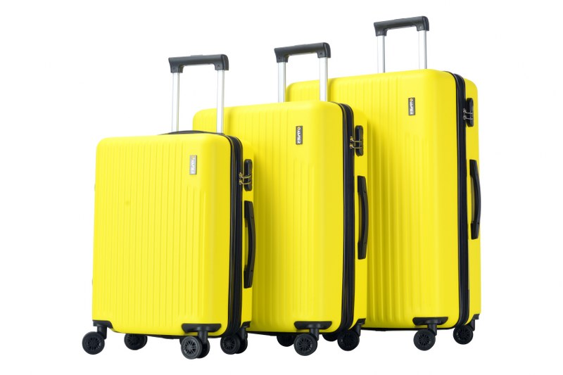 Βαλίτσες Σετ 3τμχ Με Ρόδες Amber AM1004/3 Yellow (Χρώμα: Κίτρινο ) – BELPLA – AM1004/3-yellow